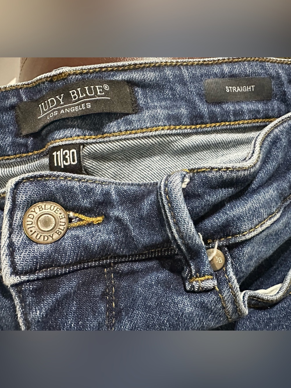 Judy blue High Rise Tummy Control Straight leg jeans size 11/30 - Picture 3 of 10